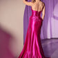 Strapless Sweetheart Neckline Leg Slit By Ladivine CD379 - Women Evening Formal Gown - Special Occasion