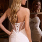 Strapless Sweetheart Neckline Bridal Gown by Cinderella Divine CD384W