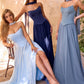 Strapless Curved A-Line Gown By Ladivine CD386 - Women Evening Formal Gown - Special Occasion