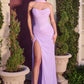 Draped Strapless Neckline Gown By Ladivine CD388 - Women Evening Formal Gown - Special Occasion