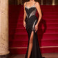 Sweetheart Neckline Leg Slit Gown By Ladivine CD390 - Women Evening Formal Gown - Special Occasion