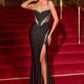 Sweetheart Neckline Leg Slit Gown By Ladivine CD390 - Women Evening Formal Gown - Special Occasion
