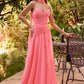 Sweetheart Neckline A-Line Gown By Ladivine CD395 - Women Evening Formal Gown - Special Occasion