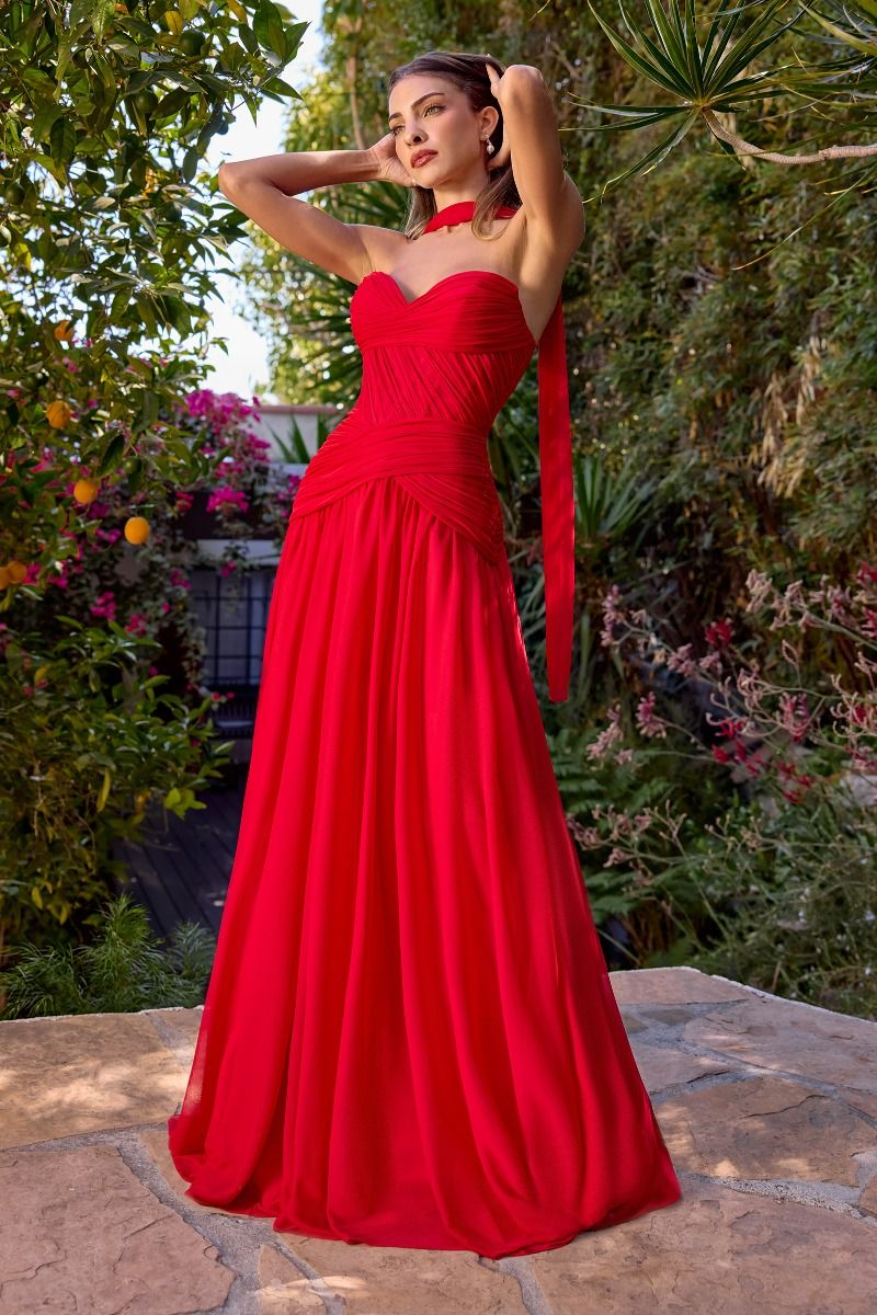 Sweetheart Neckline A-Line Gown By Ladivine CD395 - Women Evening Formal Gown - Special Occasion
