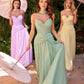 Sweetheart Neckline A-Line Gown By Ladivine CD395 - Women Evening Formal Gown - Special Occasion