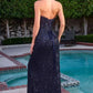 Strapless Draped Neckline Gown By Ladivine CD396 - Women Evening Formal Gown - Special Occasion