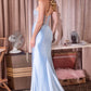 Sweetheart Neckline Leg Slit Gown By Ladivine CD405 - Women Evening Formal Gown - Special Occasion