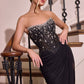 Strapless Sheer Tulle Bodice Gown By Ladivine CD407 - Women Evening Formal Gown - Special Occasion