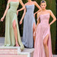 One Shoulder A-Line Gown By Ladivine CD409 - Women Evening Formal Gown - Special Occasion/Curves