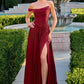 One Shoulder A-Line Gown By Ladivine CD409 - Women Evening Formal Gown - Special Occasion/Curves
