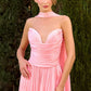 Strapless Sweetheart A-Line Gown By Ladivine CD410 - Women Evening Formal Gown - Special Occasion/Curves