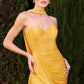 Sweetheart Neckline Leg Slit Gown By Ladivine CD411 - Women Evening Formal Gown - Special Occasion