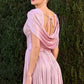 Deep V-Neckline A-Line Gown By Ladivine CD413 - Women Evening Formal Gown - Special Occasion/Curves
