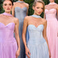 Chiffon Sweetheart Neckline Gown By Ladivine CD414 - Women Evening Formal Gown - Special Occasion/Curves