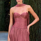 Chiffon Sweetheart Neckline Gown By Ladivine CD414 - Women Evening Formal Gown - Special Occasion/Curves