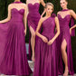 Strapless Sweetheart A-Line Gown By Ladivine CD410 - Women Evening Formal Gown - Special Occasion/Curves