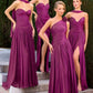Chiffon Sweetheart Neckline Gown By Ladivine CD414 - Women Evening Formal Gown - Special Occasion/Curves
