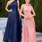 One Shoulder A-Line Gown By Ladivine CD415 - Women Evening Formal Gown - Special Occasion