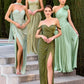 Chiffon Sweetheart Neckline Gown By Ladivine CD414 - Women Evening Formal Gown - Special Occasion/Curves