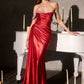 Glitter One Shoulder Mermaid Gown By Ladivine CD420 - Women Evening Formal Gown - Special Occasion