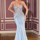 Strapless Sweetheart Neckline Gown By Ladivine CD660 - Women Evening Formal Gown - Special Occasion