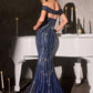 Off The Shoulder Straps Gown By Ladivine CD674 - Women Evening Formal Gown - Special Occasion