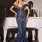Off The Shoulder Straps Gown By Ladivine CD674 - Women Evening Formal Gown - Special Occasion