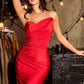 Satin Sweetheart Neckline Gown By Ladivine CD676 - Women Evening Formal Gown - Special Occasion