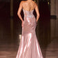 Illusion Corset Bodice Gown By Ladivine CD692 - Women Evening Formal Gown - Special Occasion
