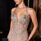 Halter Neckline Mermaid Gown By Ladivine CD695 - Women Evening Formal Gown - Special Occasion
