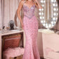 Halter Neckline Mermaid Gown By Ladivine CD695 - Women Evening Formal Gown - Special Occasion