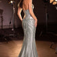 Strapless Sweetheart Mermaid Gown By Ladivine CD697 - Women Evening Formal Gown - Special Occasion