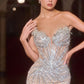 Illusion Bodice Mermaid Gown By Ladivine CD715 - Women Evening Formal Gown - Special Occasion