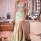 Corset Bodice Sweetheart Gown By Ladivine CD718 - Women Evening Formal Gown - Special Occasion
