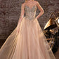 Strapless Sweetheart A-Line Gown By Ladivine CD721 - Women Evening Formal Gown - Special Occasion