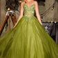 Strapless Sweetheart A-Line Gown By Ladivine CD721 - Women Evening Formal Gown - Special Occasion