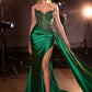 Satin Sweetheart Neckline Gown By Ladivine CD722 - Women Evening Formal Gown - Special Occasion