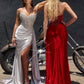 Satin Sweetheart Neckline Gown By Ladivine CD722 - Women Evening Formal Gown - Special Occasion