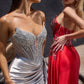 Satin Sweetheart Neckline Gown By Ladivine CD722 - Women Evening Formal Gown - Special Occasion