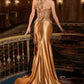 Embellished Boned Corset Sheath Gown By Ladivine CD733 - Women Evening Formal Gown - Special Occasion