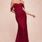Off The Shoulder Sweetheart Neckline Gown by Cinderella Divine CD790 - Special Occasion
