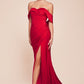 Off The Shoulder Sweetheart Neckline Gown by Cinderella Divine CD790 - Special Occasion