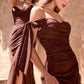 Strapless Pointed V-Neckline Gown by Cinderella Divine CD791 - Special Occasion