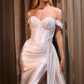 Sweetheart Neckline Leg Slit Bridal Gown by Cinderella Divine CD803W