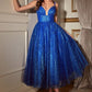 Illusion Sweetheart Sleeveless A-Line Gown by Ladivine CD996T - Special Occasion