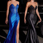 Strapless Hot Stones Corset Gown By Ladivine CDS419 - Women Evening Formal Gown - Special Occasion