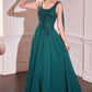 Chiffon Scoop Neckline A-Line Gown By Ladivine CDS509 - Women Evening Formal Gown - Special Occasion