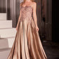 Off The Shoulder A-Line By Ladivine CDS525 - Women Evening Formal Gown - Special Occasion