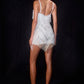 Fringe Flapper V-Neckline Short Dress by Cinderella Divine CDS531