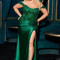 Off Shoulder Scoop Neckline Gown By Ladivine CDS537C - Women Evening Formal Gown - Curves